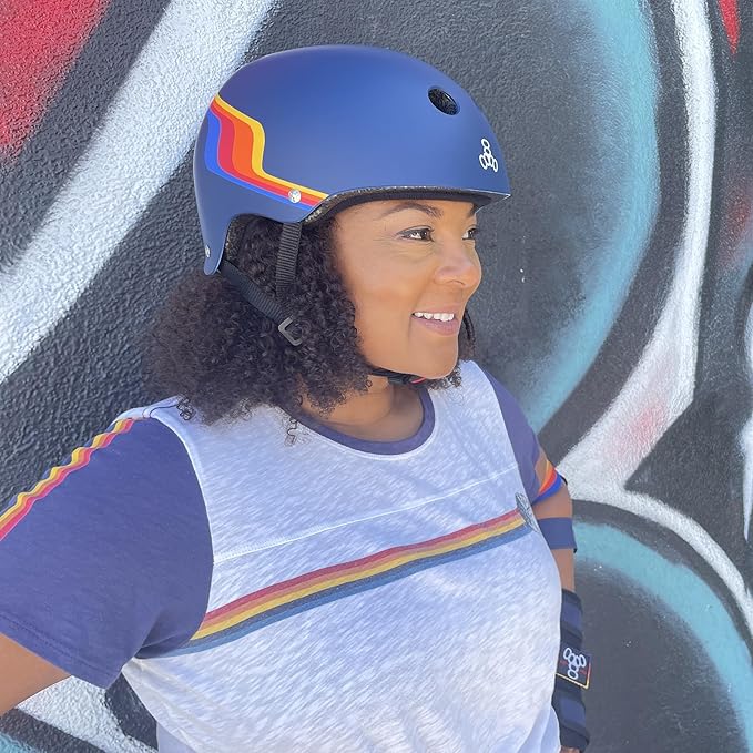 Triple Eight Certified Sweatsaver Helmet for Skateboarding, BMX, Roller Derby, Roller Skating, Inline Skating, Scooter and Bike