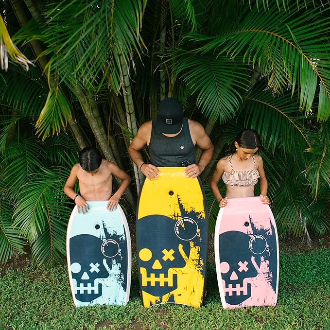 Veer Body Board - High Performance Adult or Child Sized Boogie Board - Bodyboard for Adults, Kids, Boys and Girls - Includes Premium Neoprene Tether with Two-Way Rotation