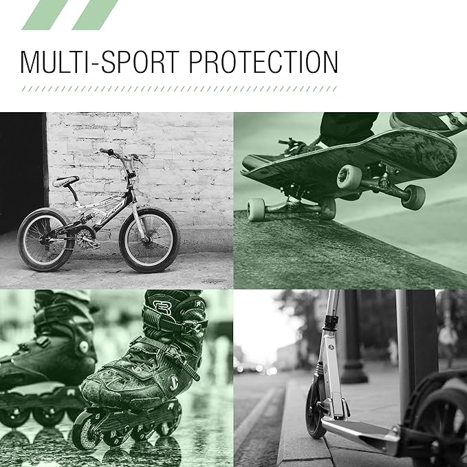 80SIX Triple Certified Multisport Helmet - Ideal for Bike, Scooter, Skateboard, Roller Skate and Inline Skate