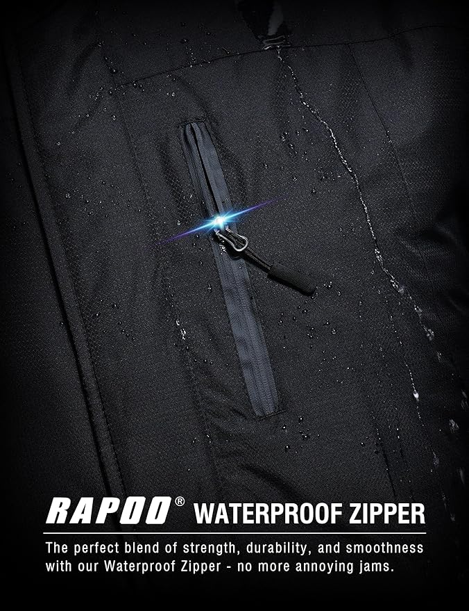 Rapoo Men's Winter Ski Snow Jacket Mountain Waterproof Windproof Rain Jacket