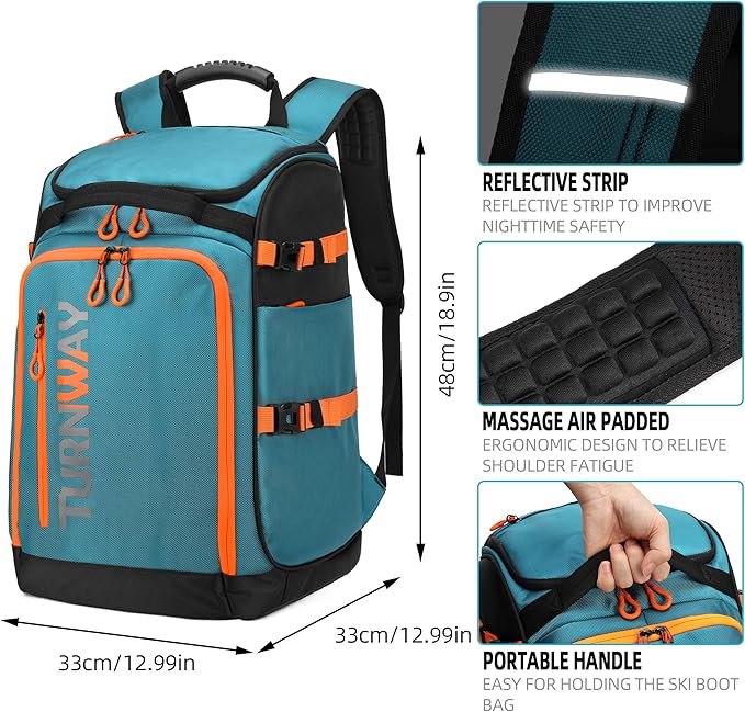 Ski/Snowboard Boot Bag/Skating Bag | Excellent for Store and Transport Gear, Jacket, Helmet, Goggles, Gloves & Accessories
