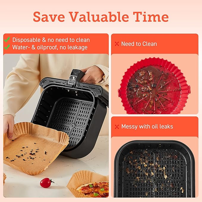 COSORI Air Fryer TurboBlaze 6.0-Quart Compact Airfryer that Roast & Air Fryer Liners