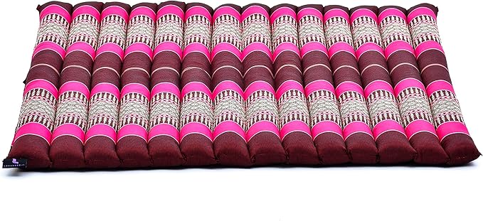 Leewadee Zabuton Seating Cushion – Square Floor Seat for Meditation Exercises, Light Yoga Mat Filled with Kapok